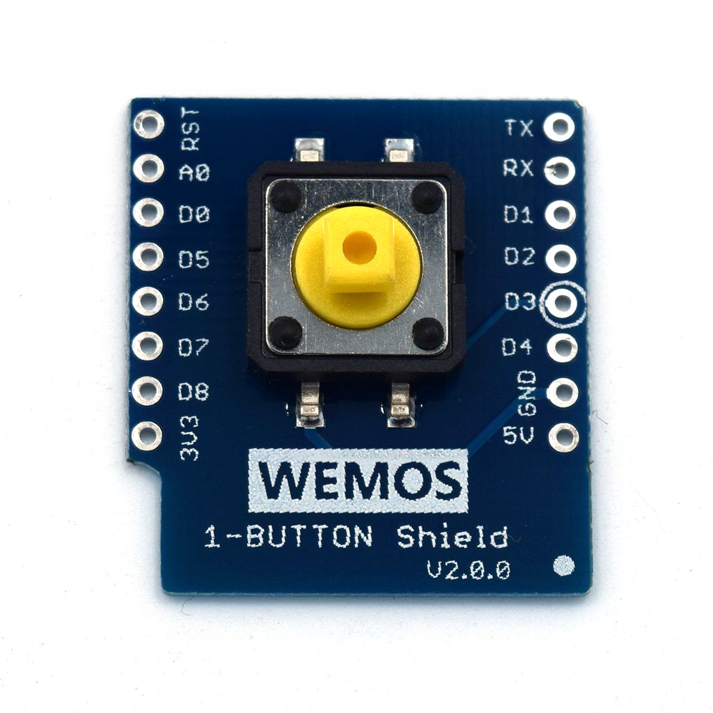 1-button Shield für Wemos D1 Mini unter Erweiterungsmodule > Module > Eingabe