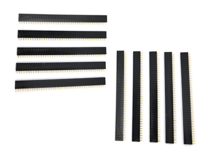 10x 40 Pin 2-54 mm Buchsenleiste einreihig unter DIY-Zubehör > Steckverbinder