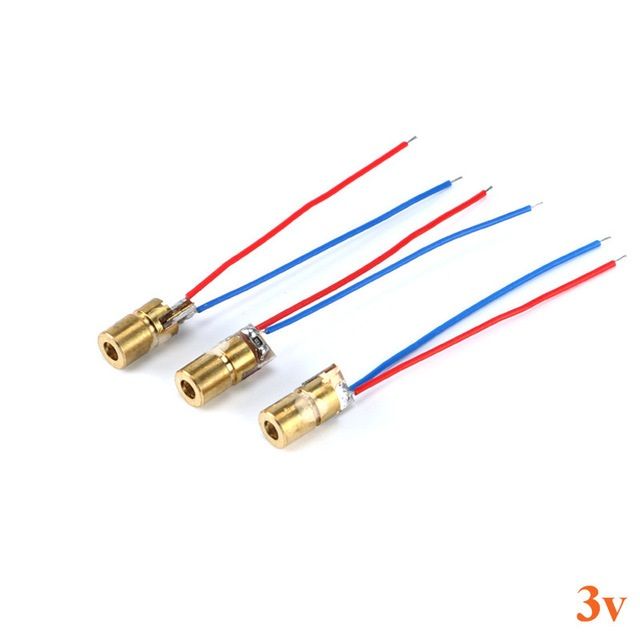 10x Laser Diode 3V 5mW mit 650nm rot - DIY-Laser-Pointer