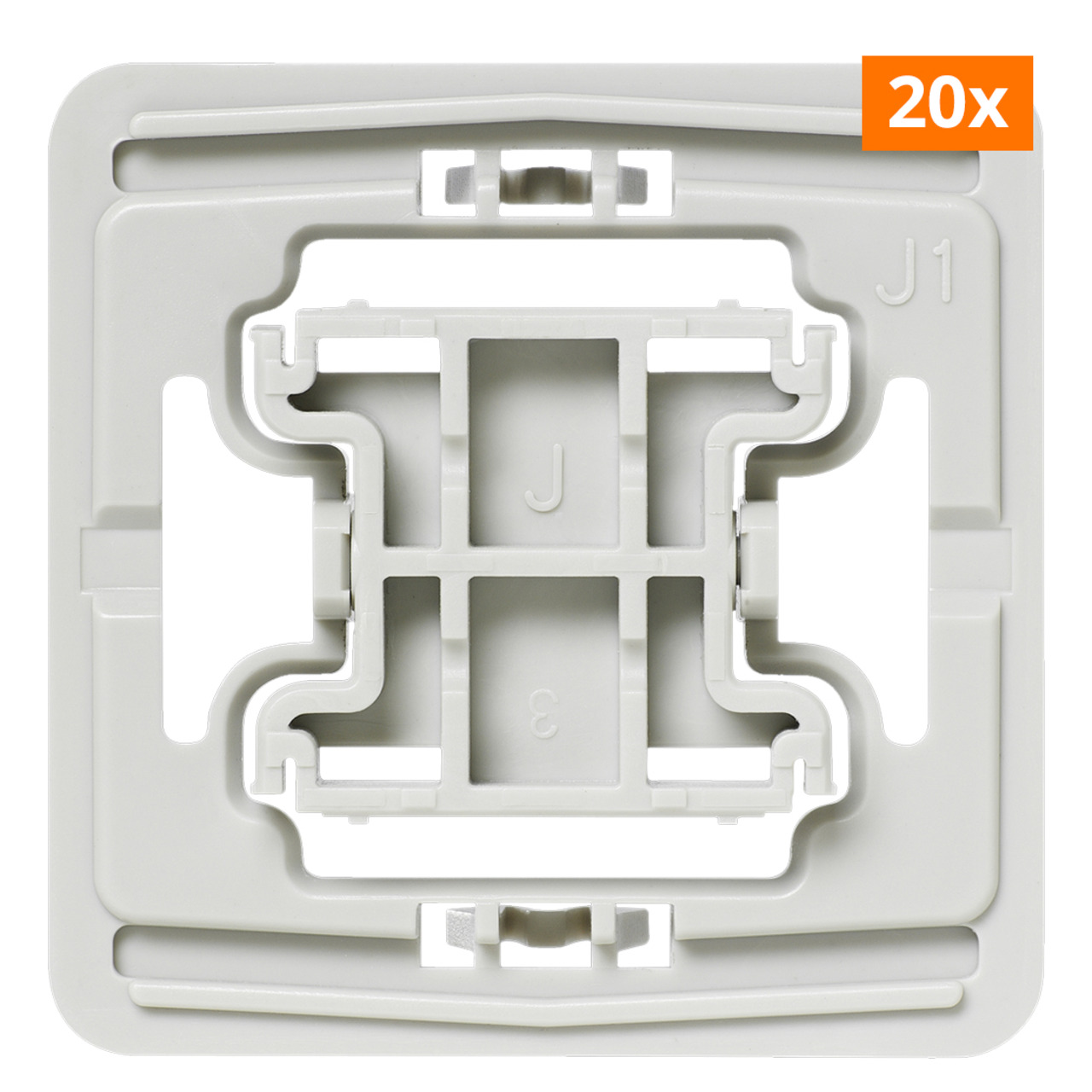 20er Set Installationsadapter für Jung-Schalter- J1- für Smart Home - Hausautomation