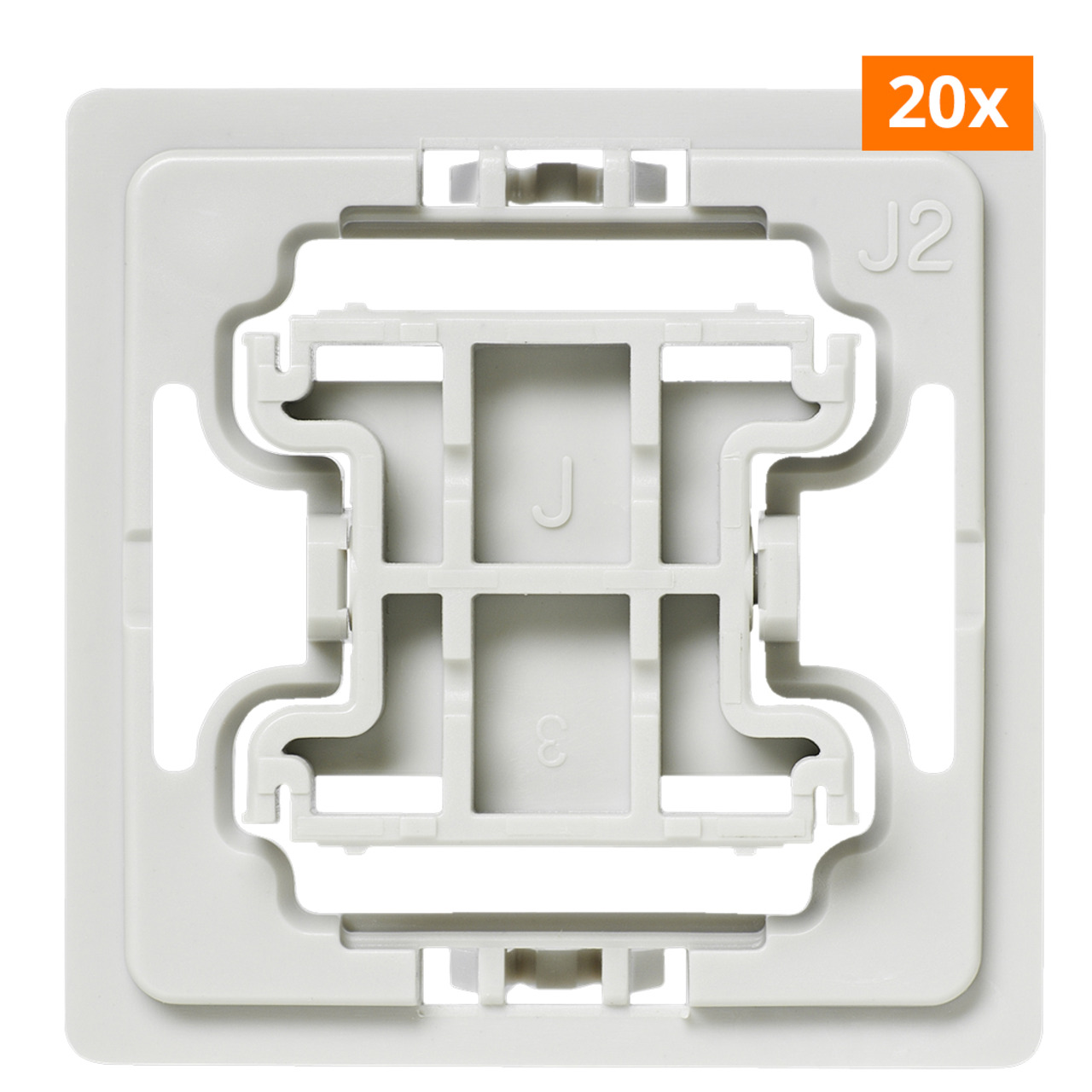 20er-Set Installationsadapter für Jung-Schalter- J2- für Smart Home - Hausautomation