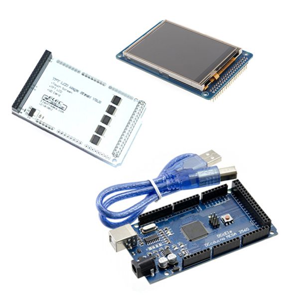 3-2 TFT LCD Kit - Shield + Mega2560 Board + LCD Touchscreen