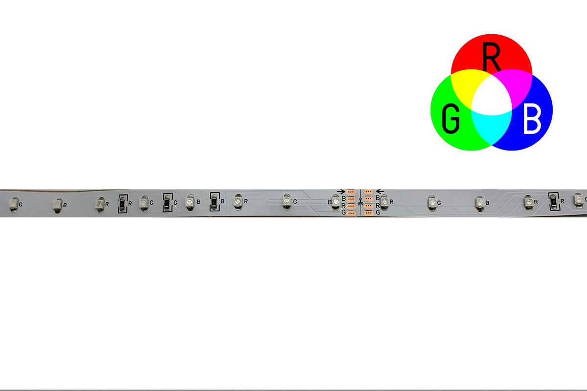 3528SMD LED Flex strip RGB - 30LEDs-m -10MM PCB