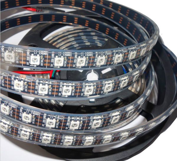 5 Meter WS2812B LED Strip WASSERDICHT 5050RGB DC5V 60LEDs-m