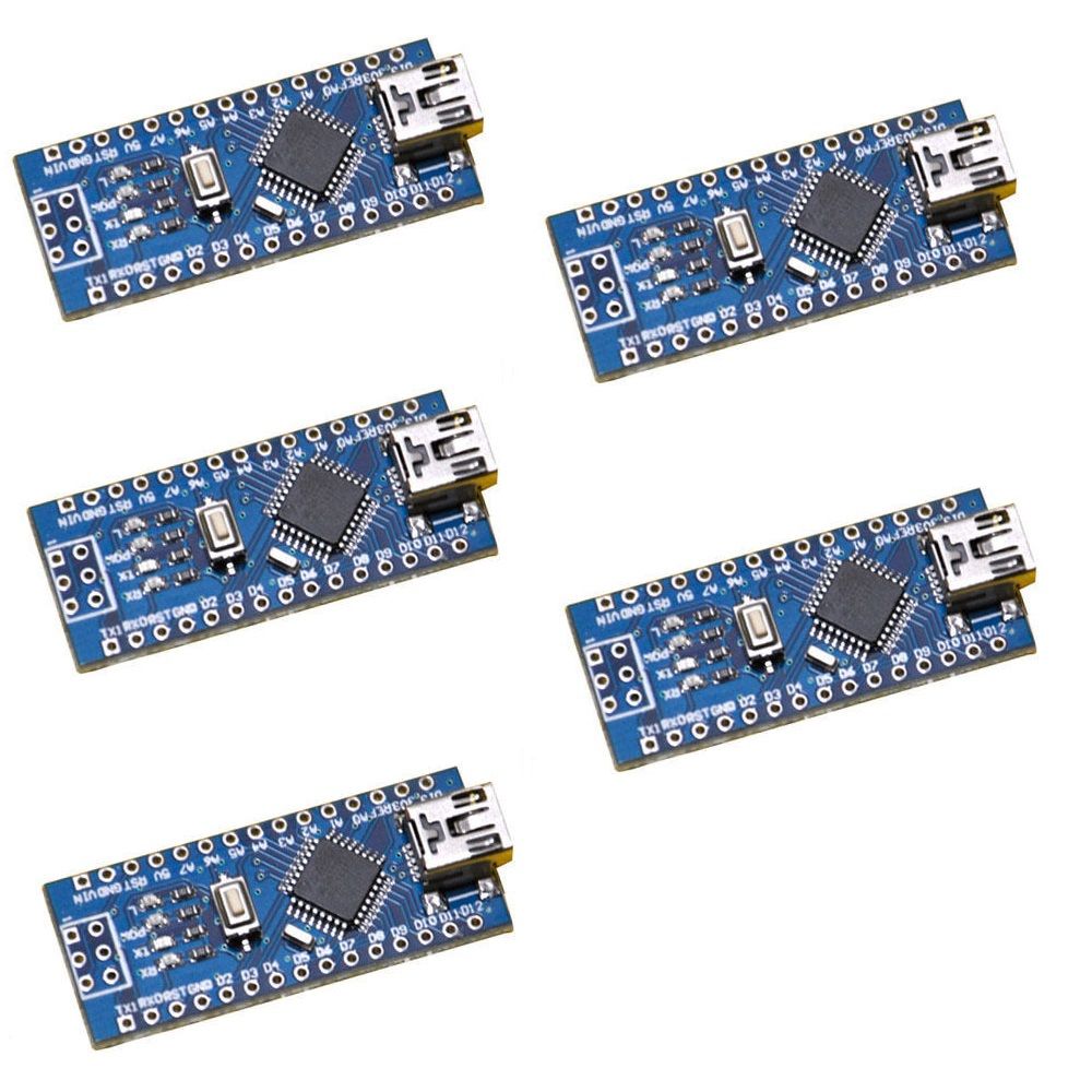 5er Set Nano Mega328P V3-0 USB CH340G Boards