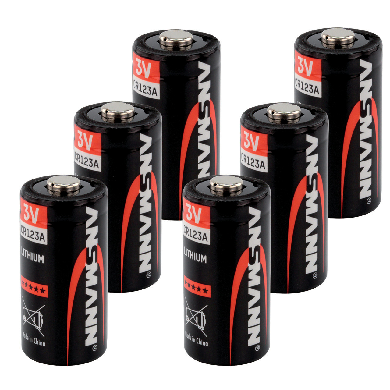 Ansmann Foto-Lithium-Batterie CR123A- 6er Pack unter Stromversorgung