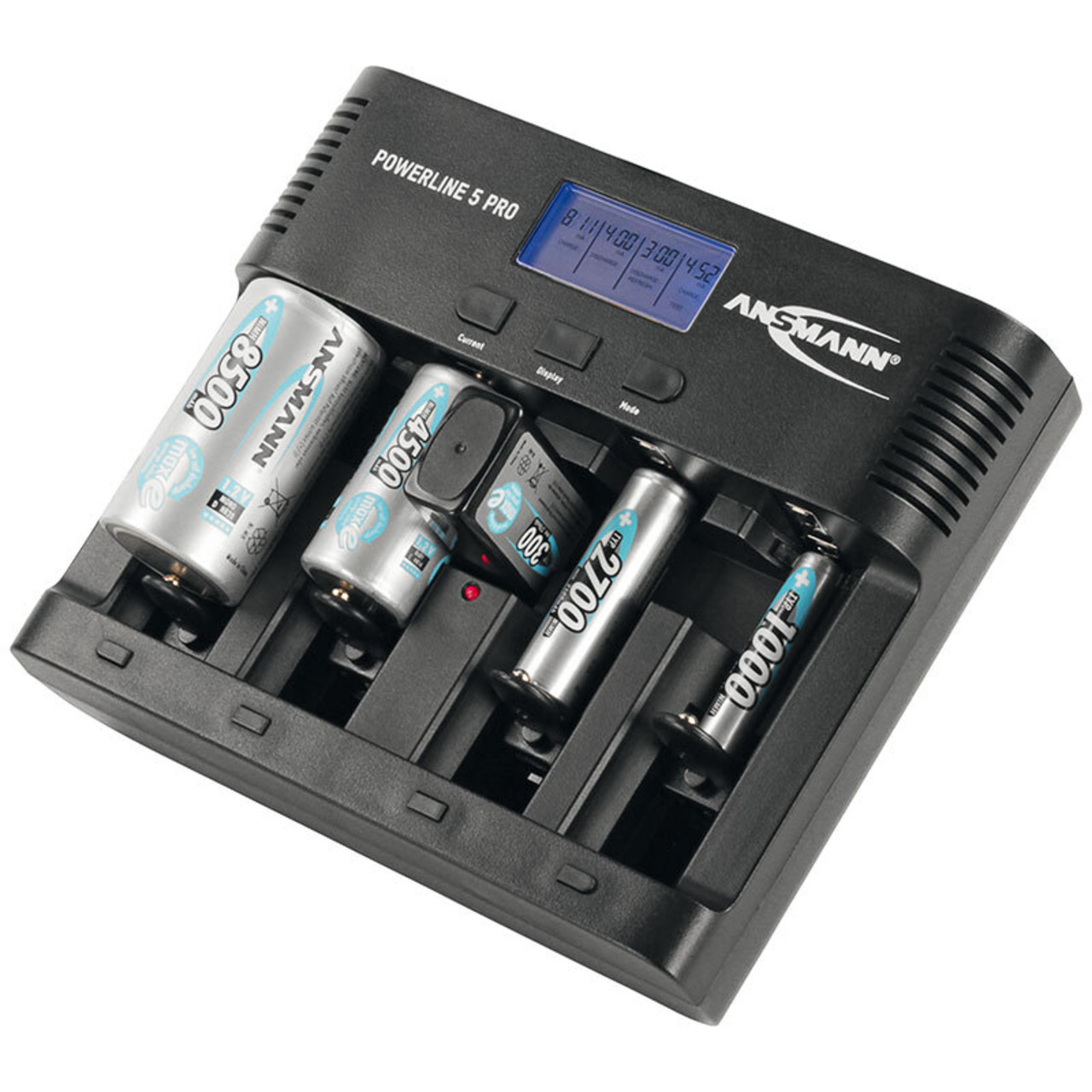 Ansmann Multifunktionsladegerät Powerline 5 pro mit USB-Ladeausgang unter Stromversorgung
