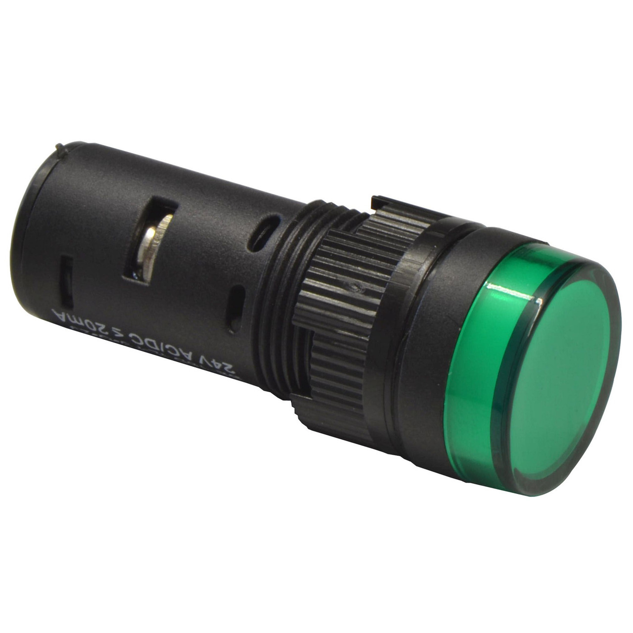 Barthelme LED-Signalleuchte mit Schraubklemmen- Einbaudurchmesser 16 mm- 12 V- grün