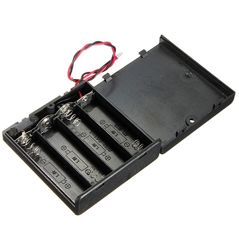 Batteriehalter für 4x AA Batterien 6V mit An-Aus-Schalter unter DIY-Zubehör > Gehäuse