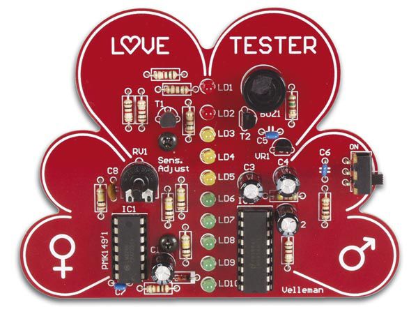 Bausatz: Velleman MK149 Love Tester unter Bausätze > Elektronik-Bausätze