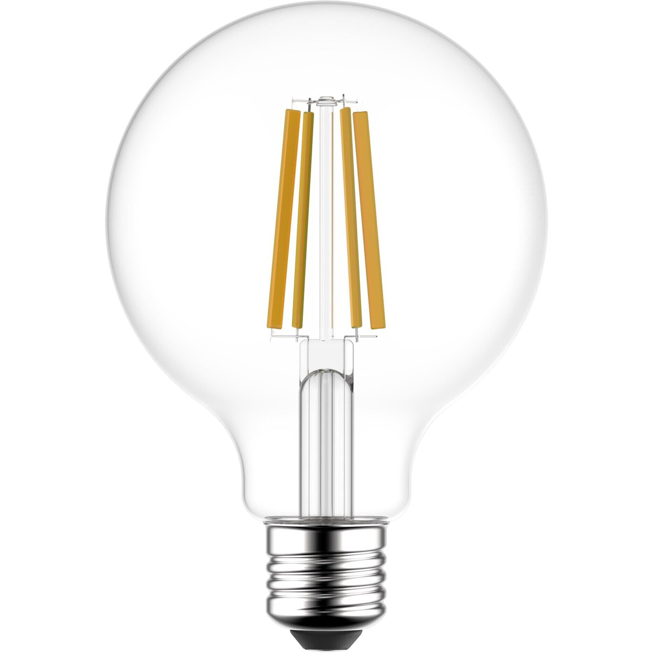 Blulaxa Hocheffiziente 3-8-W-Filament-LED-Lampe G95- E27- 810 lm- warmweiss- 3000 K- 213 lm-W- EEK A