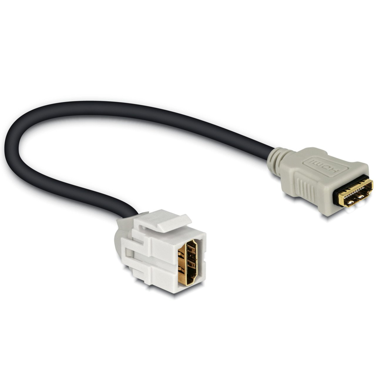 Delock Keystone HDMI-Buchse - HDMI-Buchse 250- mit Kabel