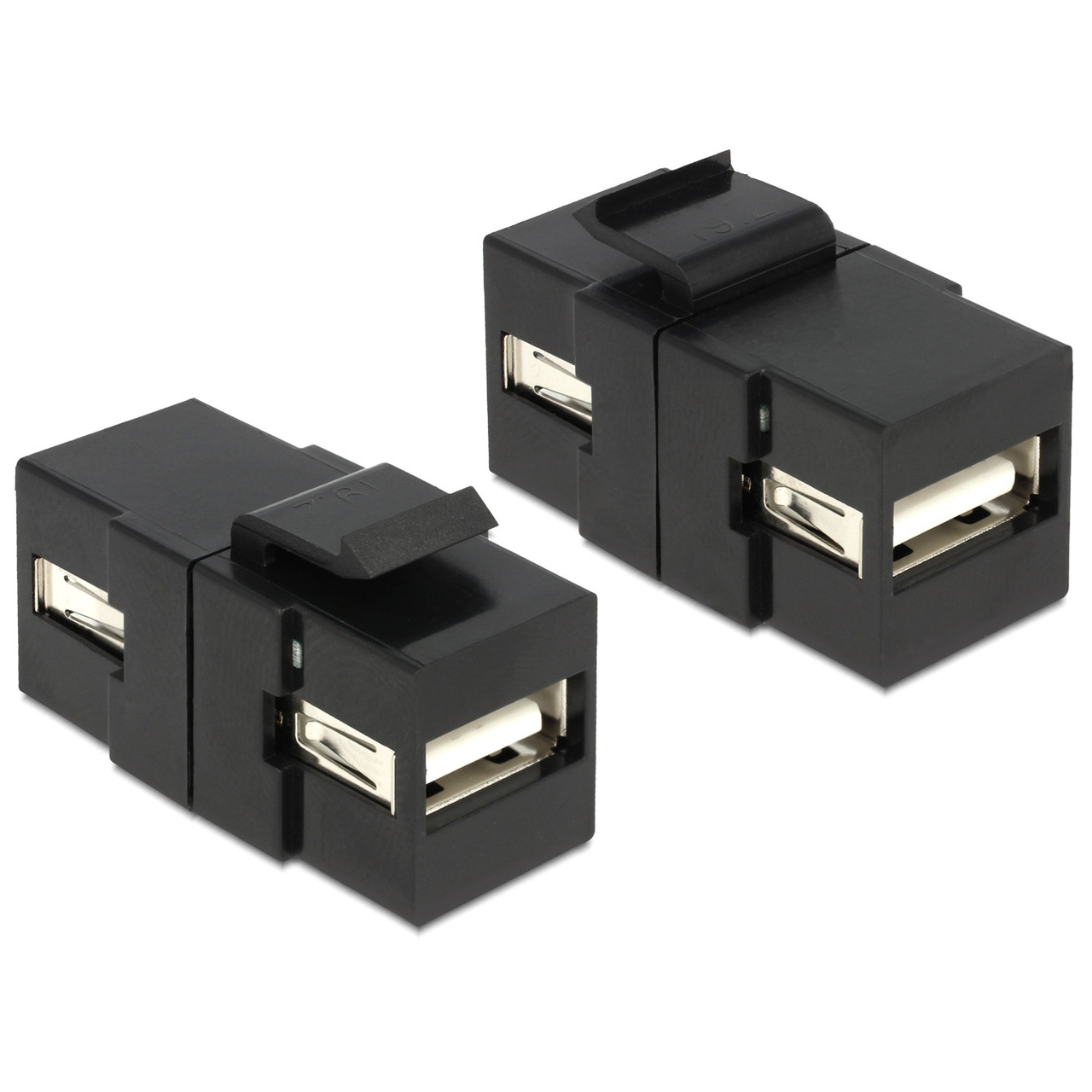 Delock Keystone USB 2-0 A-Buchse - USB 2-0 A-Buchse- schwarz unter Komponenten