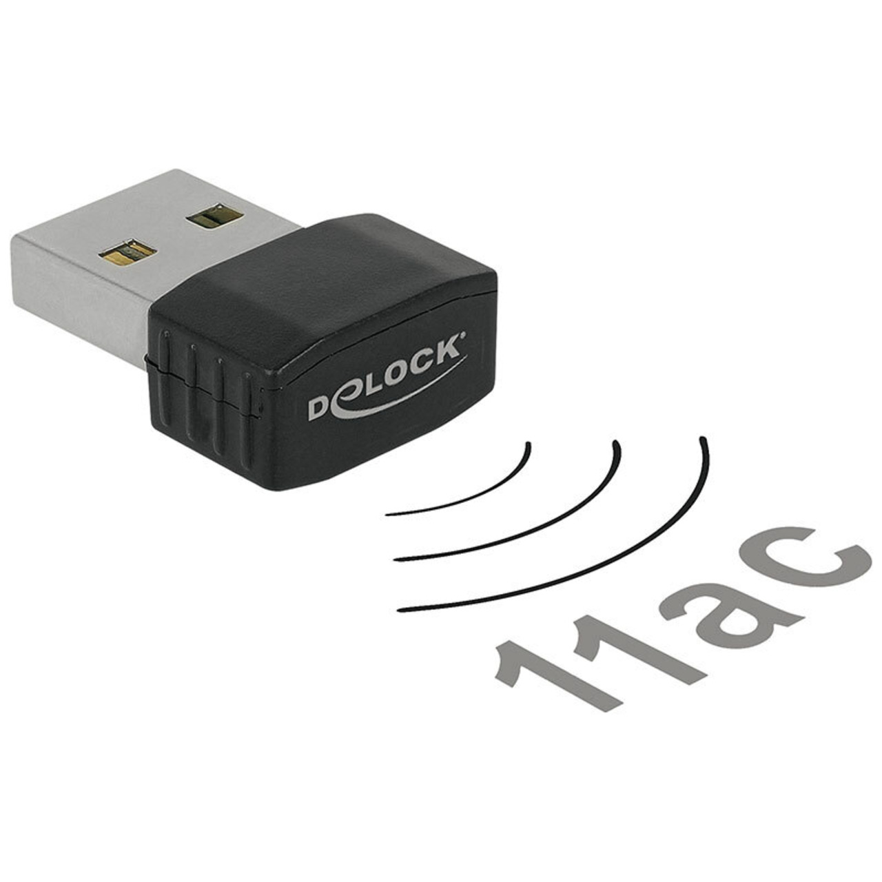 Delock Nano-WLAN-USB-Stick Dualband 2-4-5 GHz- WLAN AC 433- USB 2-0 unter PC-Hardware