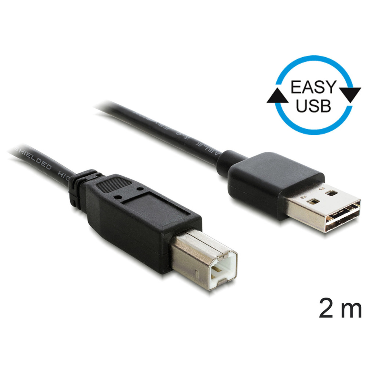 Delock USB 2-0 EASY-Kabel- USB-Stecker (Typ A) auf USB-Stecker (Typ B)- 2 m unter PC-Hardware