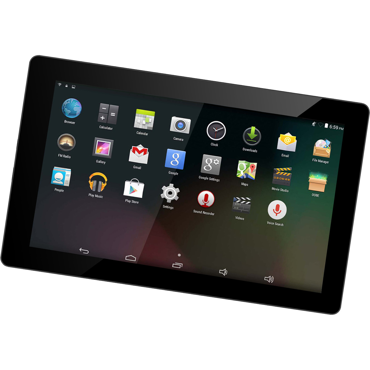 Denver Tablet-PC TAQ-90083- 22-86-cm-Display (9)- 1024x600p- 1-2 GHz Quad-Core-CPU- Android 8-1