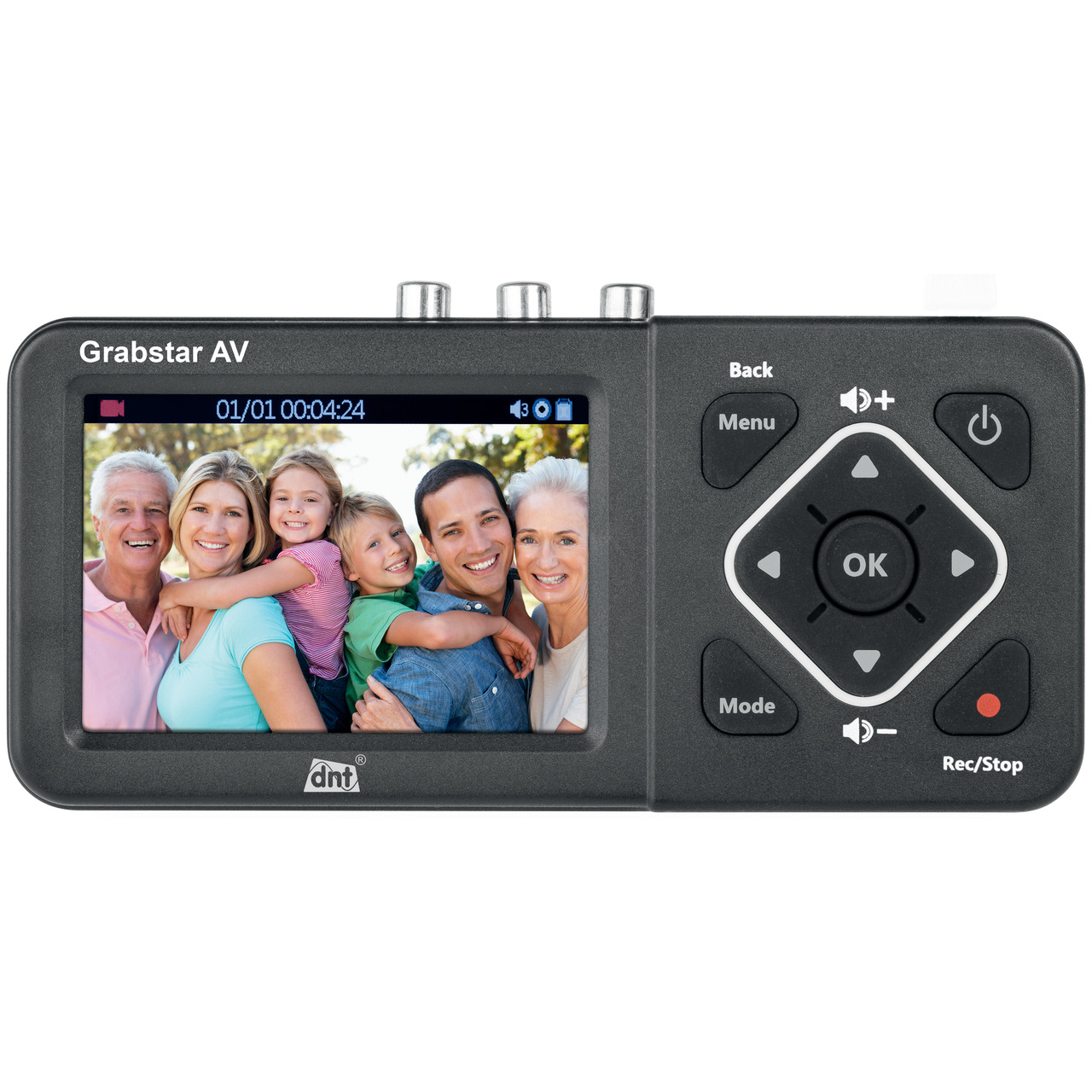 dnt Video-Digitalisierer Grabstar AV- 8-9-cm-LC-Display (3-5)- S-Video- speichert auf USB-SD-Medien unter Multimedia