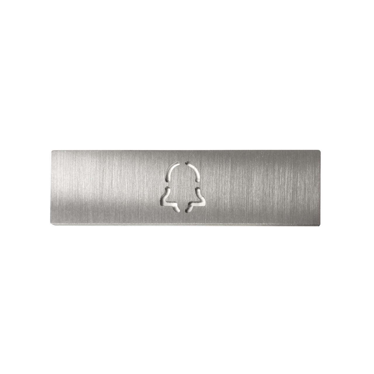 DoorBird Klingelschild mit Glockensymbol- für Türsprechanlagen D21x- Edelstahl V4A- gebürstet