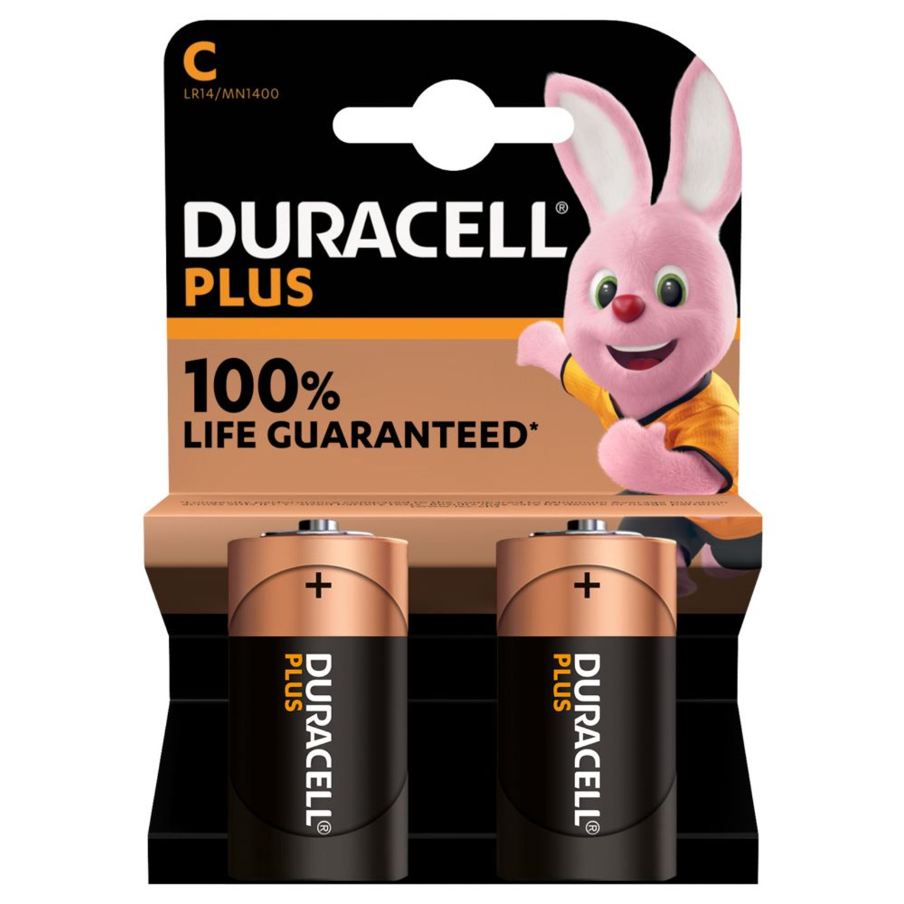 Duracell Plus Alkaline-Batterie C-Baby-LR14- 1-5V- 2er-Pack
