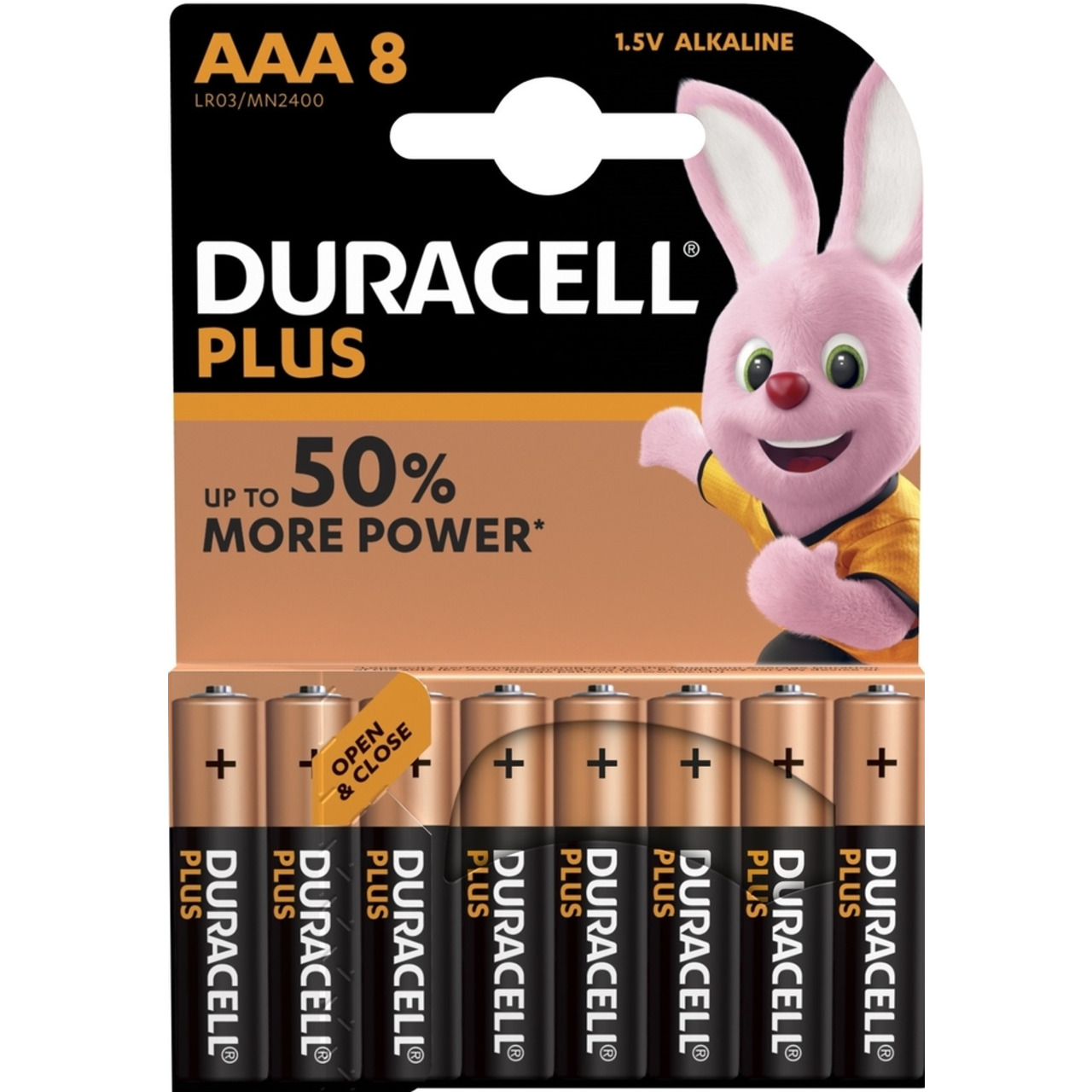 Duracell Plus Alkaline-Batterie MN 2400 LR03 (Micro-AAA)- 1-5 V- 8er-Pack unter Stromversorgung