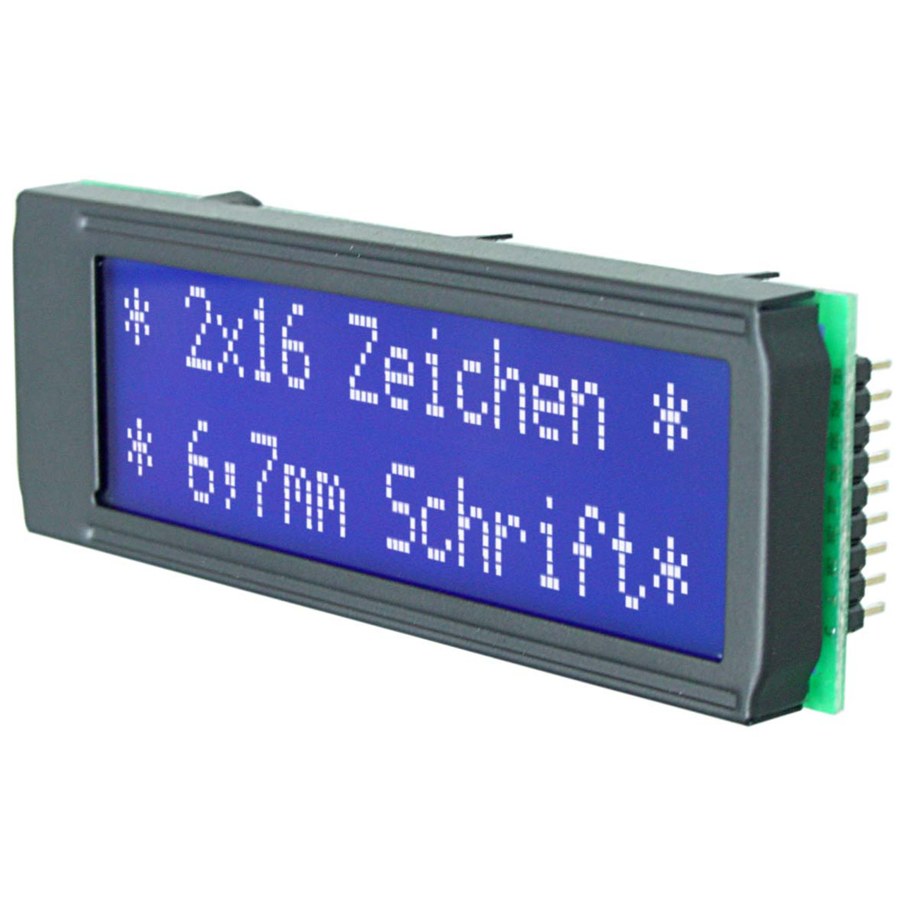 Electronic Assembly LCD-Punktmatrixdisplay EA DIP162-DN3LW 6-68 mm 2x16 unter Komponenten