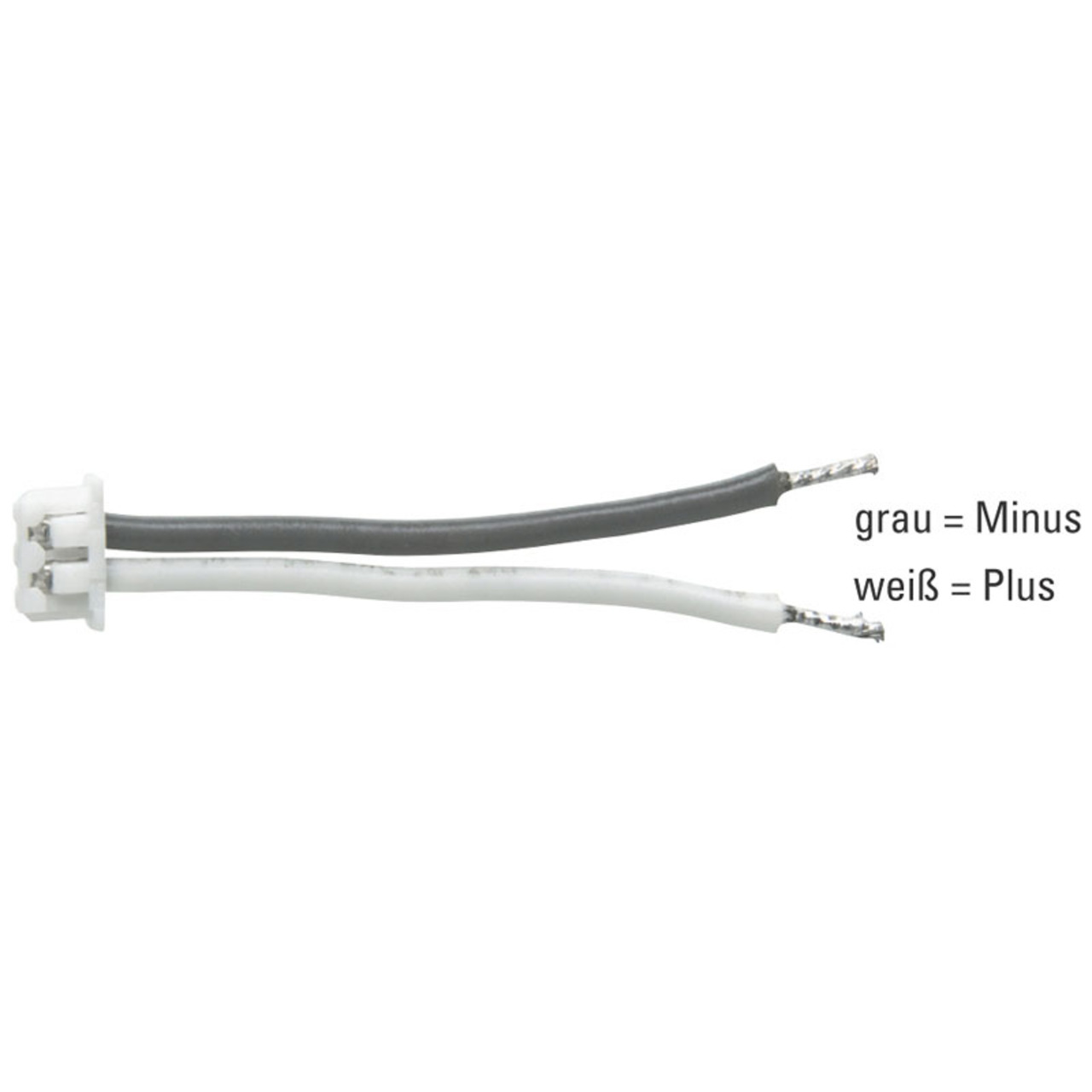 ELV 2 pol- Anschlussleitung passend für Miniatur-Stiftbuchse- 80 cm