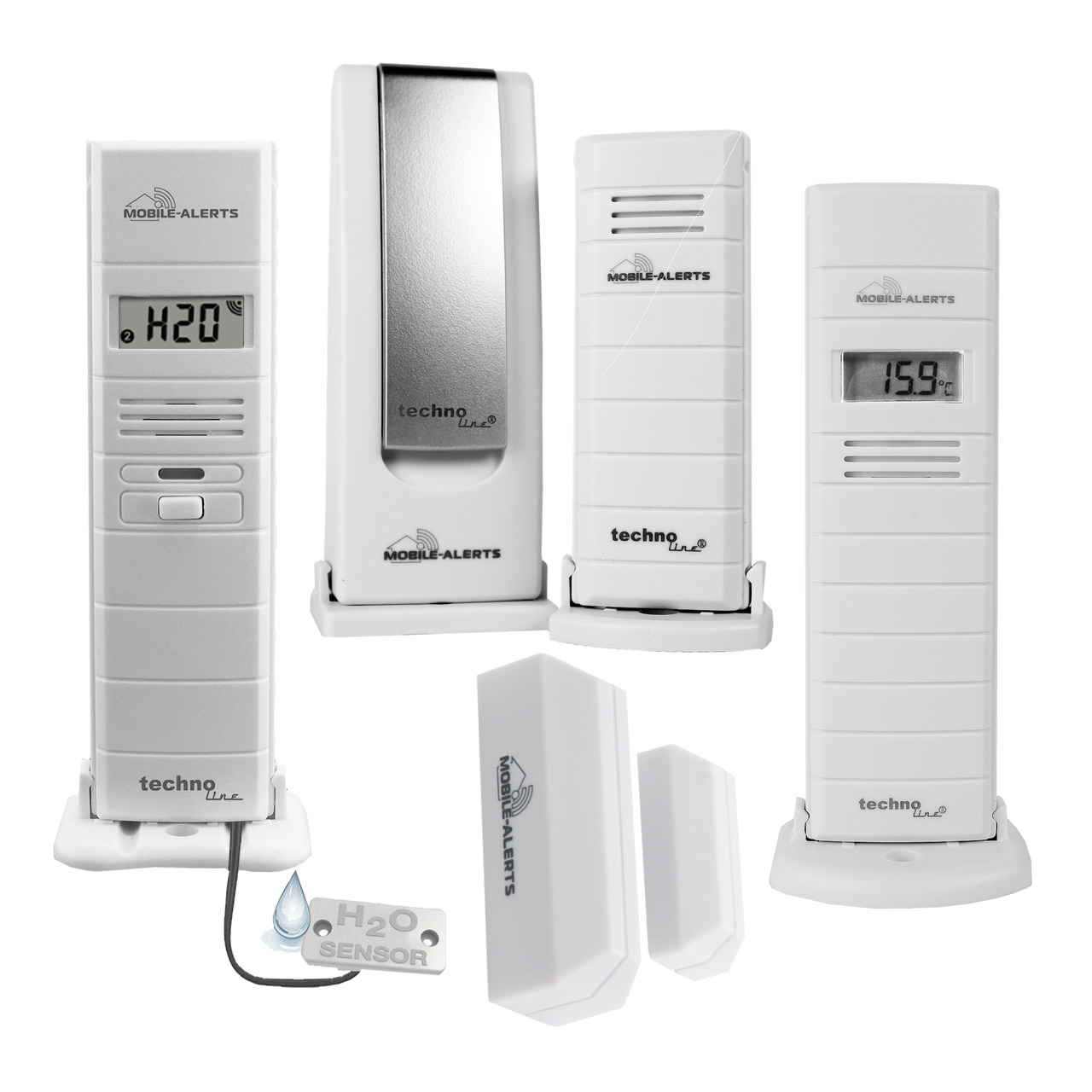 ELV Mobile Alerts Wetter-Set (Gateway- Temperatursensor- 2x Thermo-Hygrosensor- Fensterkontakt) unter Klima - Wetter - Umwelt