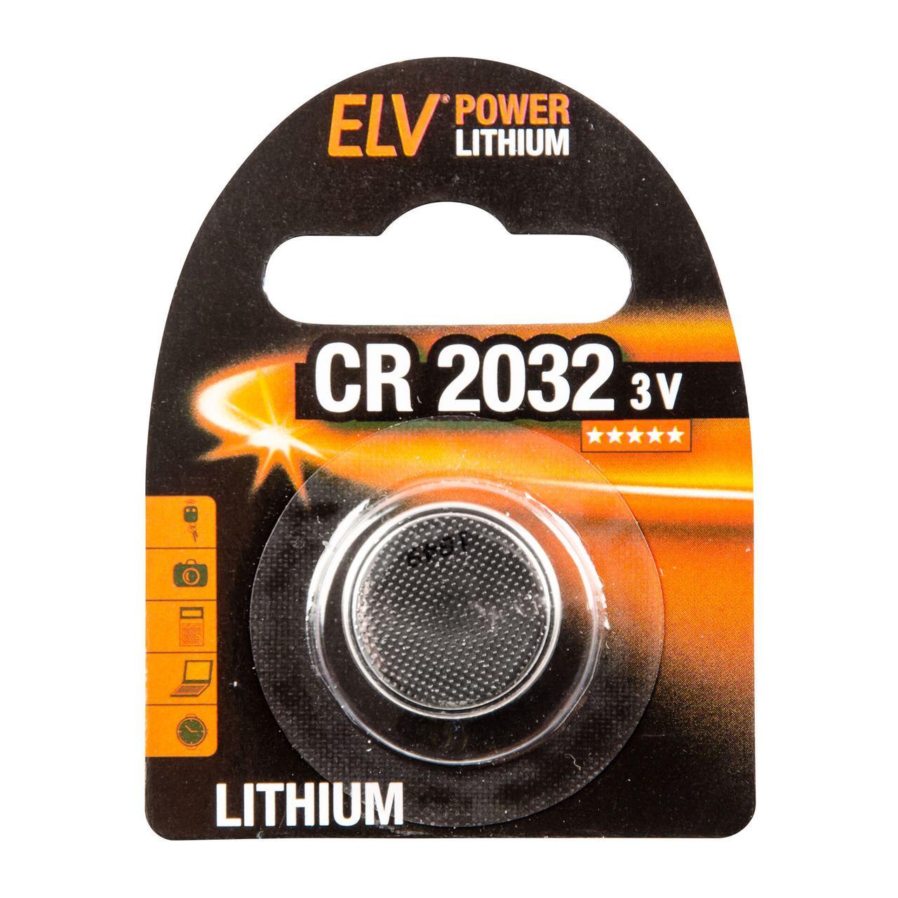ELV Power Lithium-Knopfzelle CR 2032