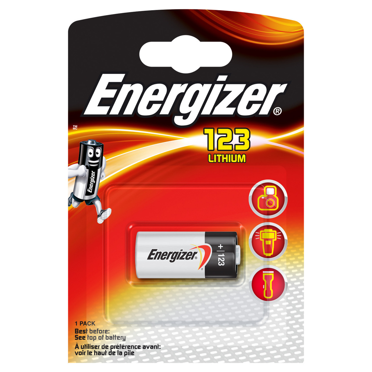 Energizer Foto-Lithium-Batterie CR123 3 V unter Stromversorgung