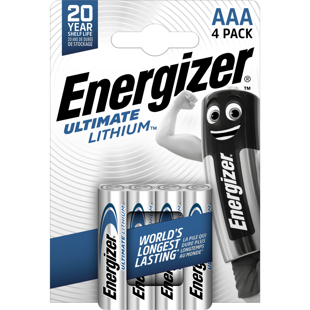 Energizer Ultimate Lithium-Batterie Micro AAA- 1-5V- 1250 mAh- 4er-Pack unter Stromversorgung