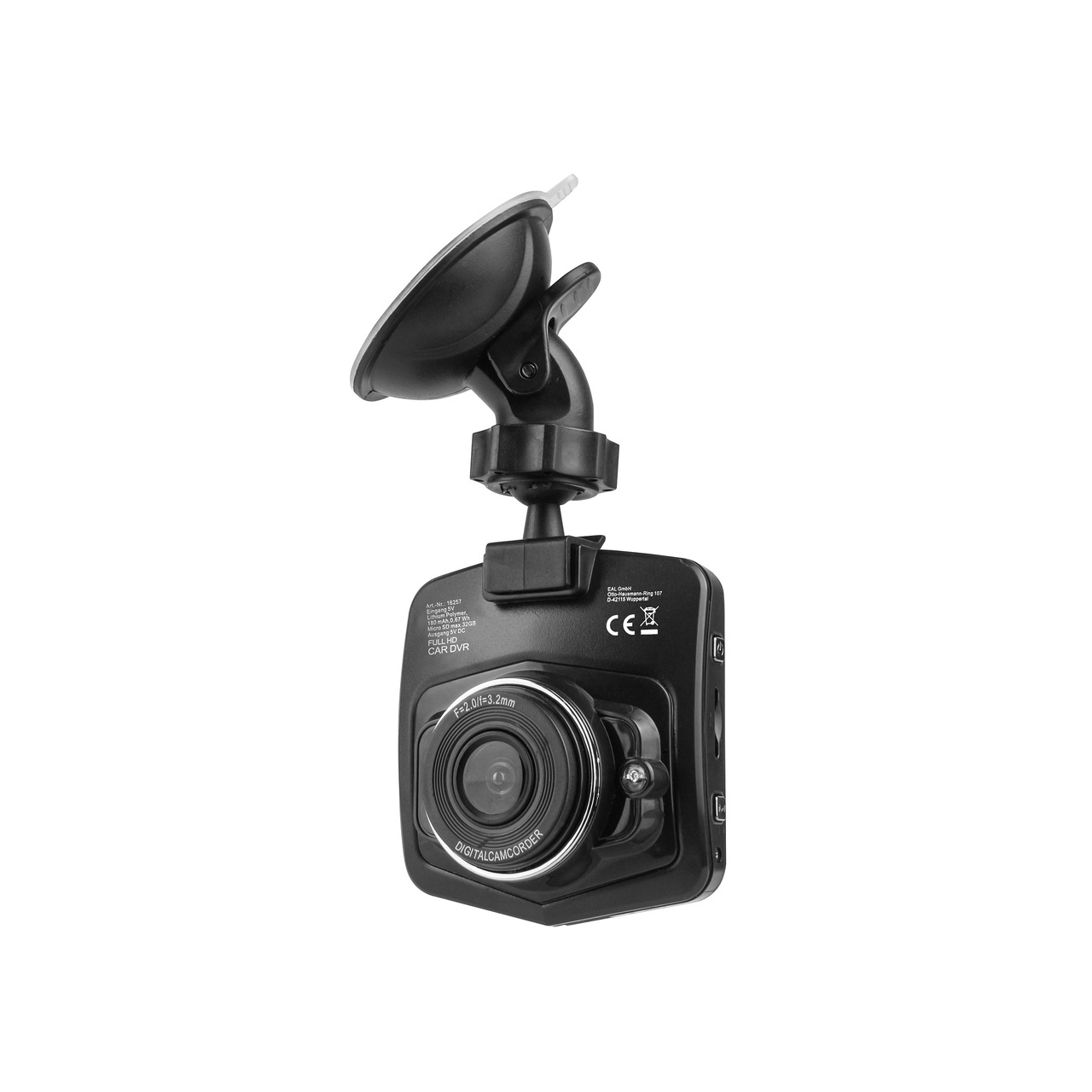 EUFAB Kfz-Dashcam- 1080p- 12 MP- 5-6-cm-LC-Display (2-2)- 120- Weitwinkel unter KFZ