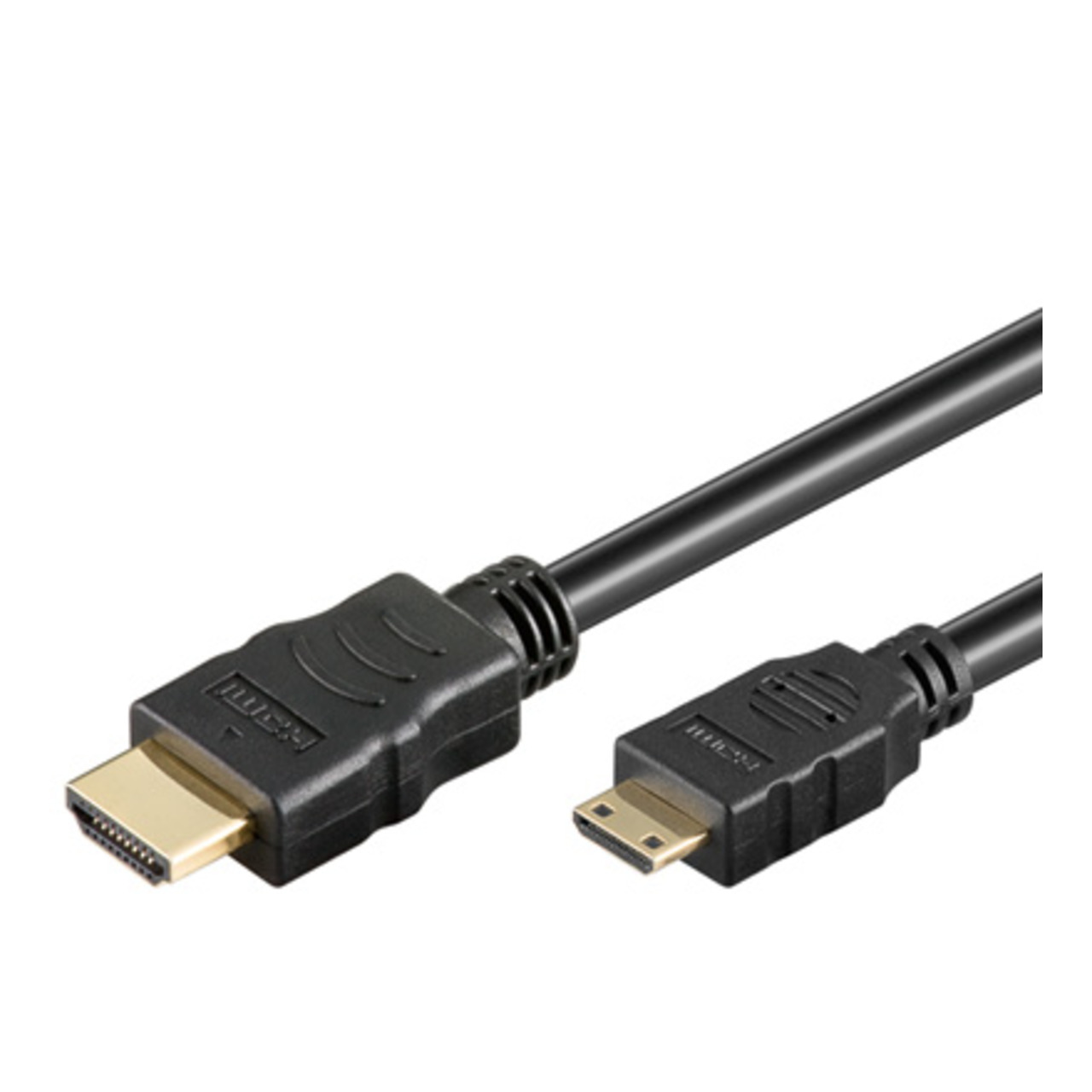 goobay HDMI-Kabel (High Speed mit Ethernet)- HDMI-Stecker (Typ A) auf Mini-HDMI-Stecker (Typ C)- 2 m