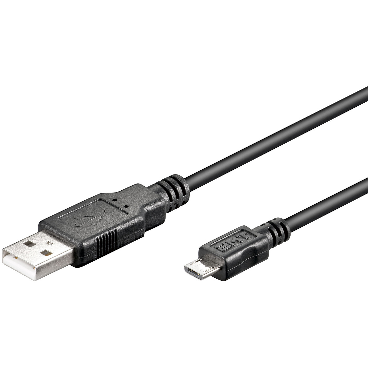 goobay USB 2-0 Hi-Speed Kabel- USB-Stecker auf Micro-USB-Stecker- schwarz- 1-8 m