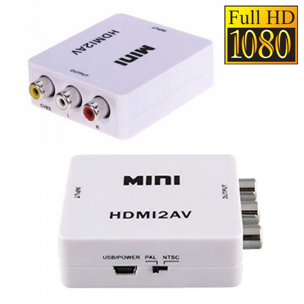 HDMI auf AV Mini Konverter 1080p Full HD unter DIY-Zubehör > Stecker & Adapter