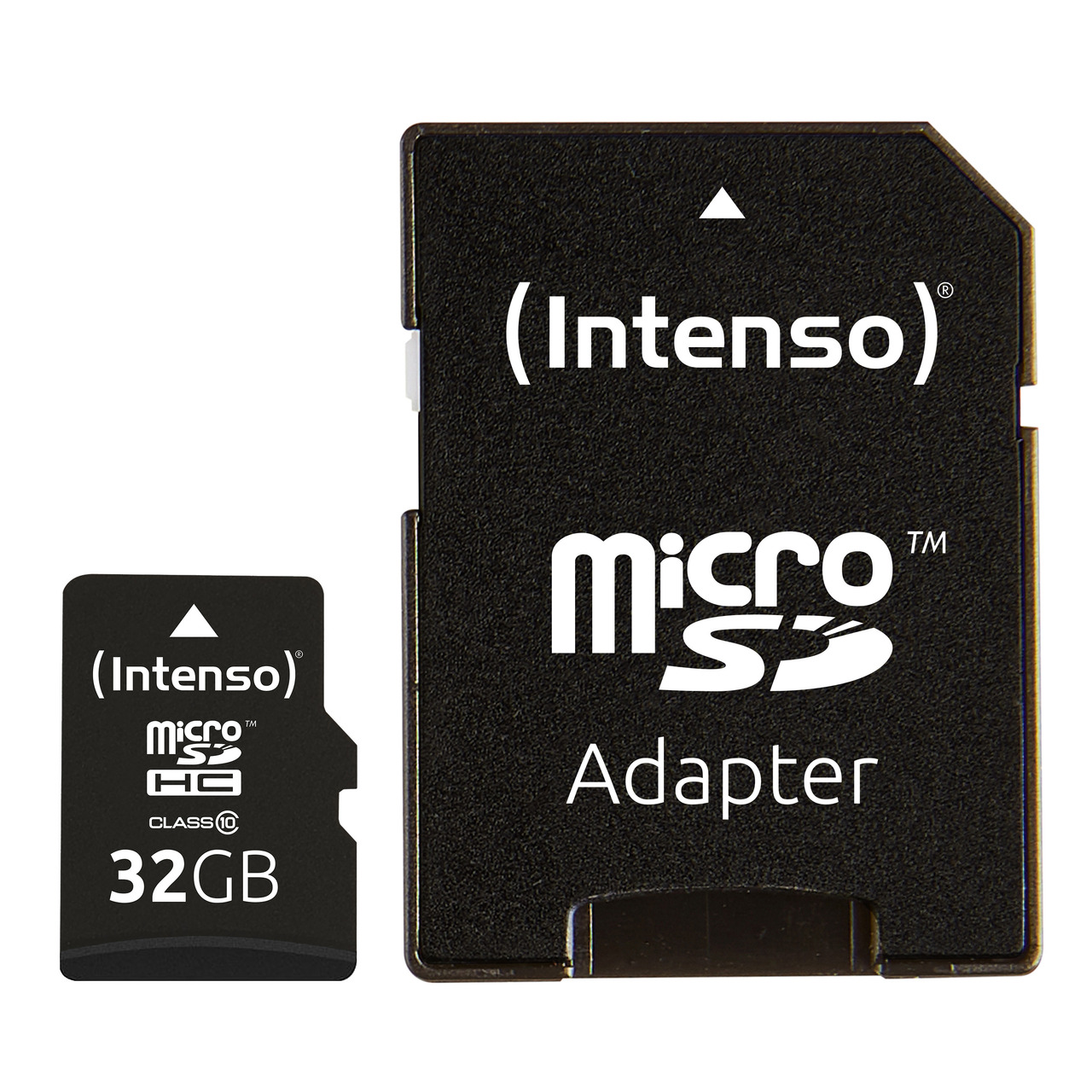 Intenso microSDHC-Karte- Class 10- mit SD-Adapter- 40 MB-s- 32 GB