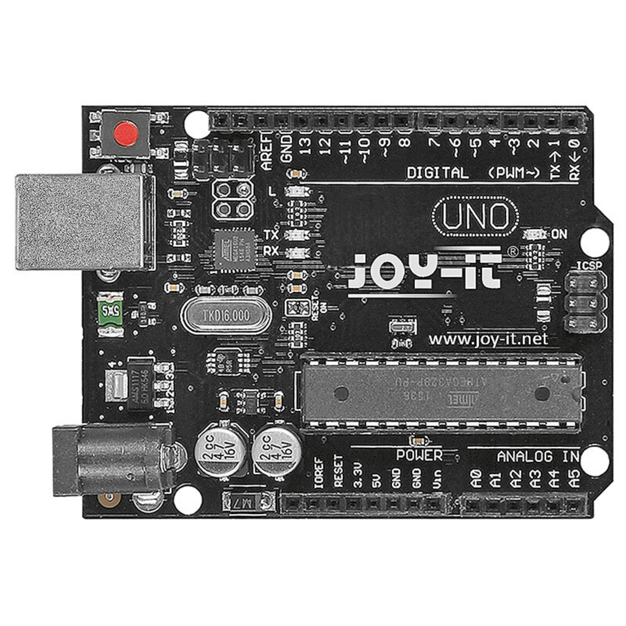 Joy-IT Arduino kompatibles Board Uno R3 Dip Version unter Bausätze