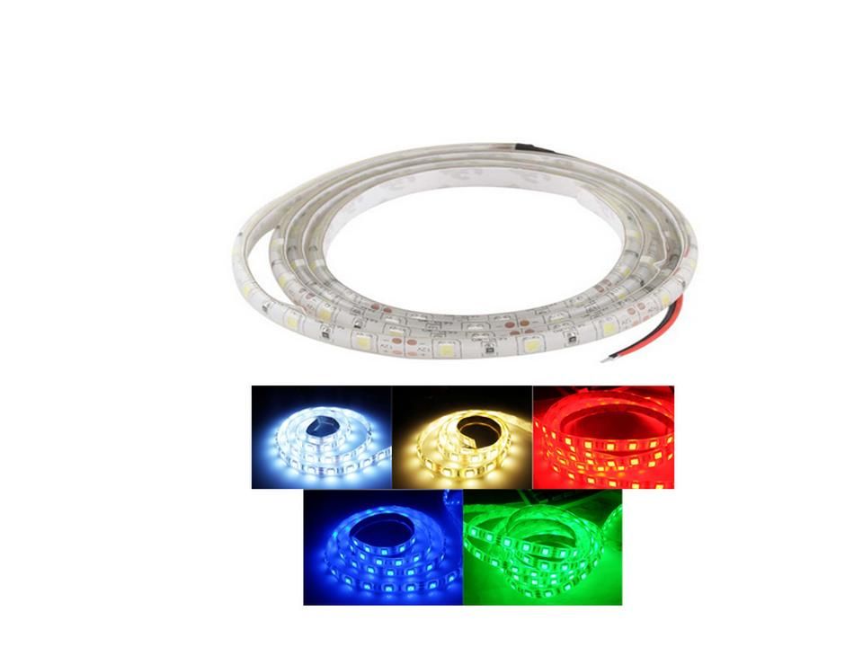 LED-Strip 5050 SMD RGB -wasserdicht- 60 LEDs-m DC12V - 1m