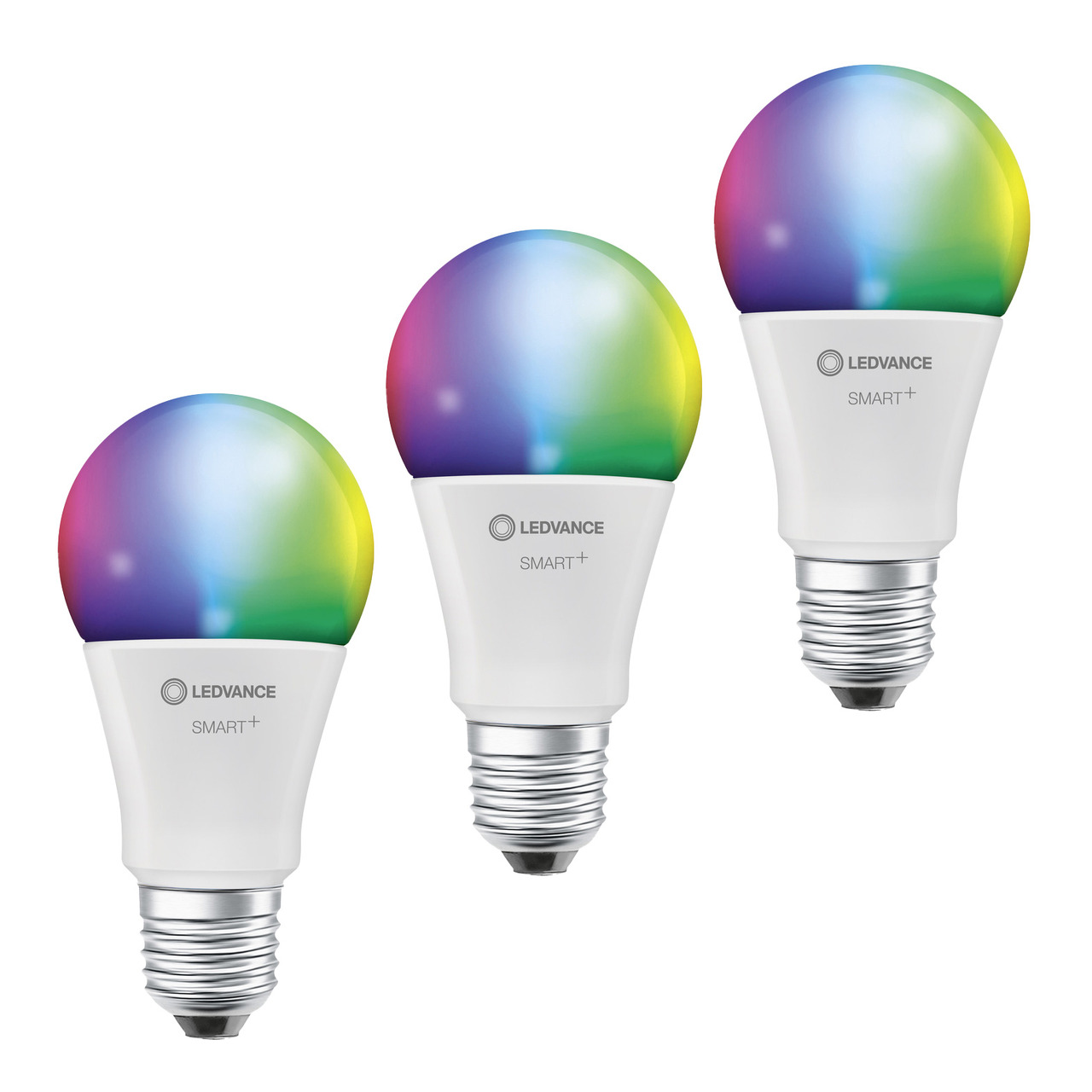 Ledvance 3er Set SMART+ WiFi 14-W-LED-Lampe A100- E27- 1521 lm- RGBW- 2700-6500 K- dimmbar- App unter Beleuchtung