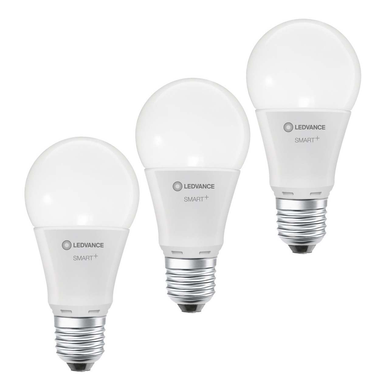 Ledvance 3er Set SMART+ WiFi 14-W-LED-Lampe A100- E27- 1521 lm- warmweiss- 2700 K- dimmbar- App