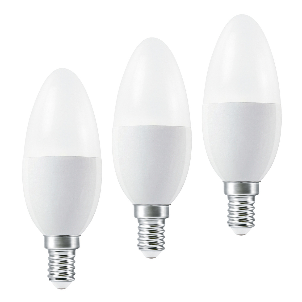 Ledvance 3er Set SMART+ WiFi 4-9-W-LED-Lampe B40- E14- 470 lm- Tunable White- dimmbar- Alexa- App