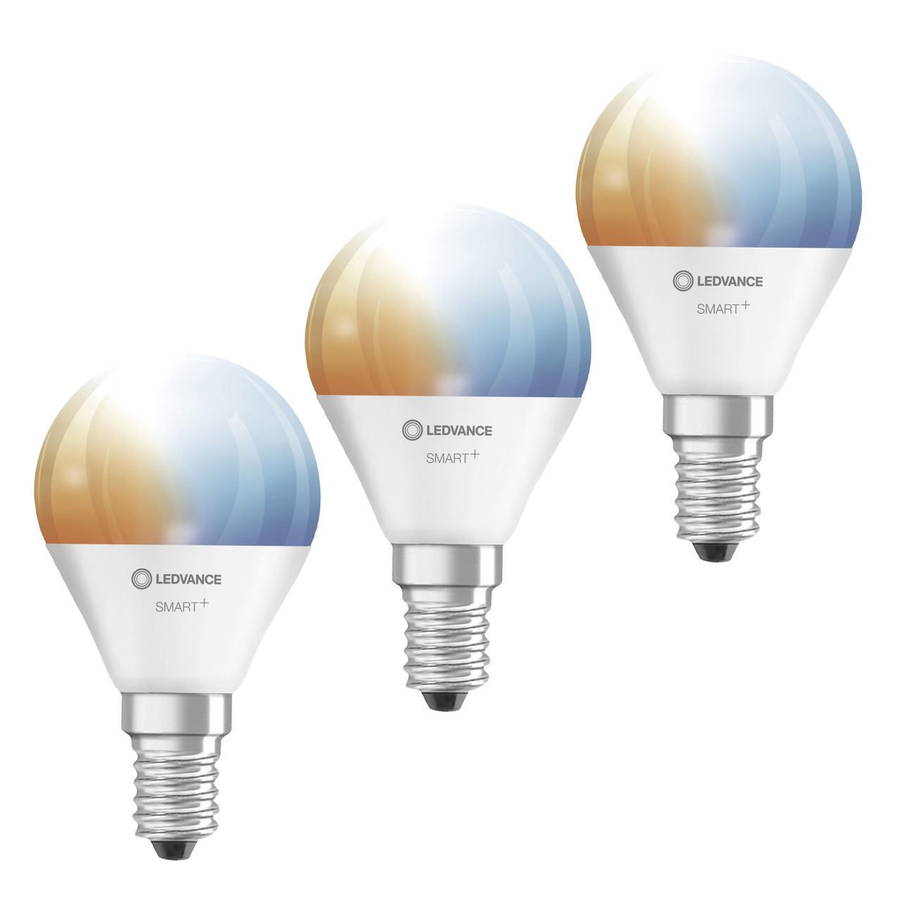 LEDVANCE 3er-Set SMART+ WiFi 4-9-W-LED-Lampe P40- E14- 470 lm- Tunable White- dimmbar- Alexa- App unter Beleuchtung