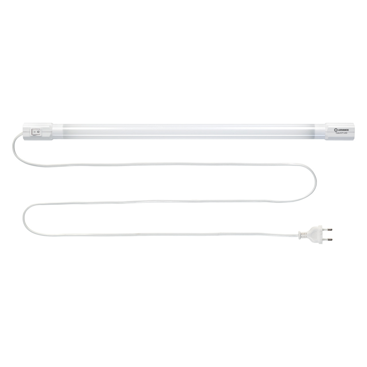 Ledvance 8-9-W-LED-Leuchte TubeKit 600- 60 cm- 3000 K- mit 1-8-m-Zuleitung und An-Aus-Schalter