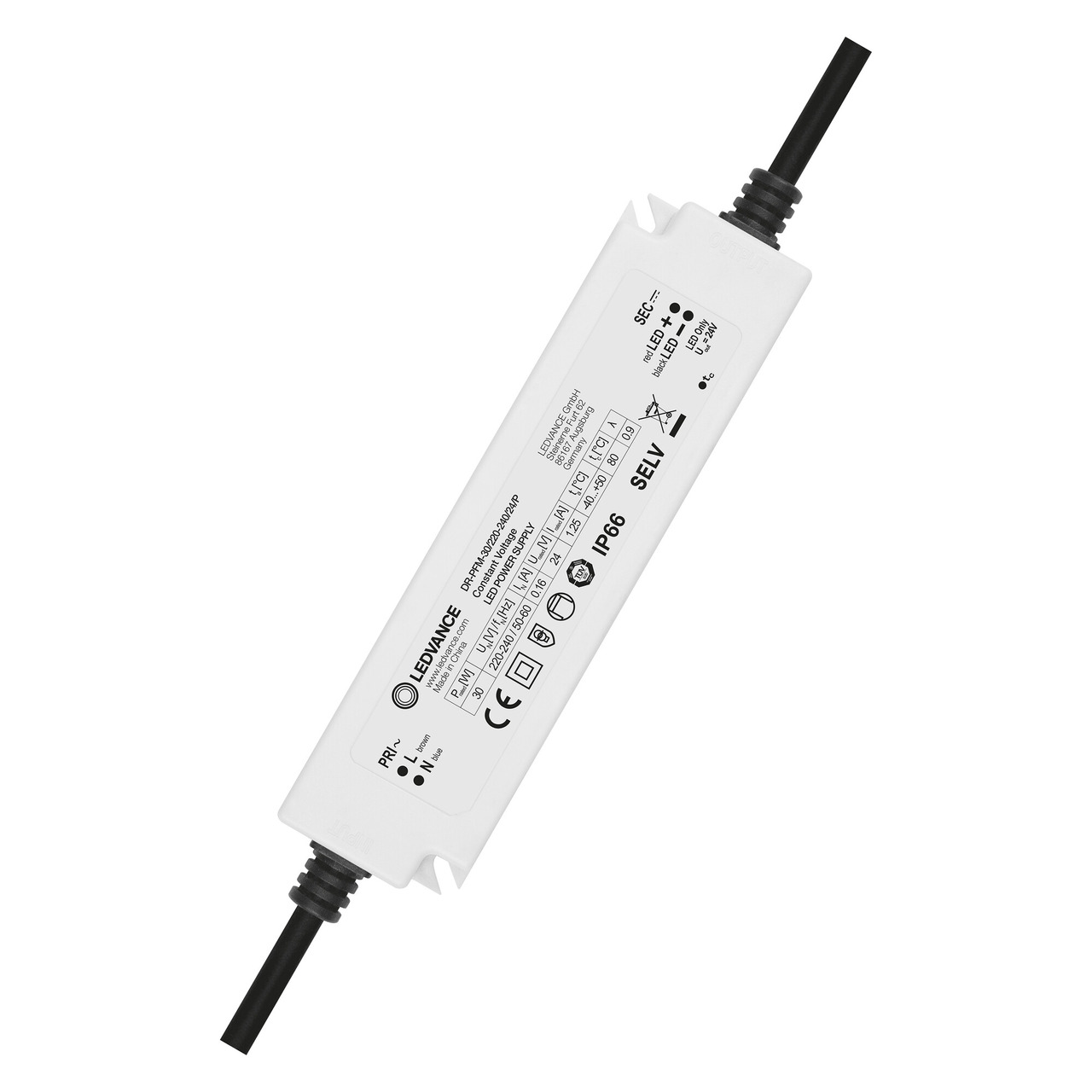 LEDVANCE LED-Netzteil - LED-Trafo DR-PFM-030- 30 W- 24 V DC- 1-25 A- Konstantspannung- IP66 unter Beleuchtung