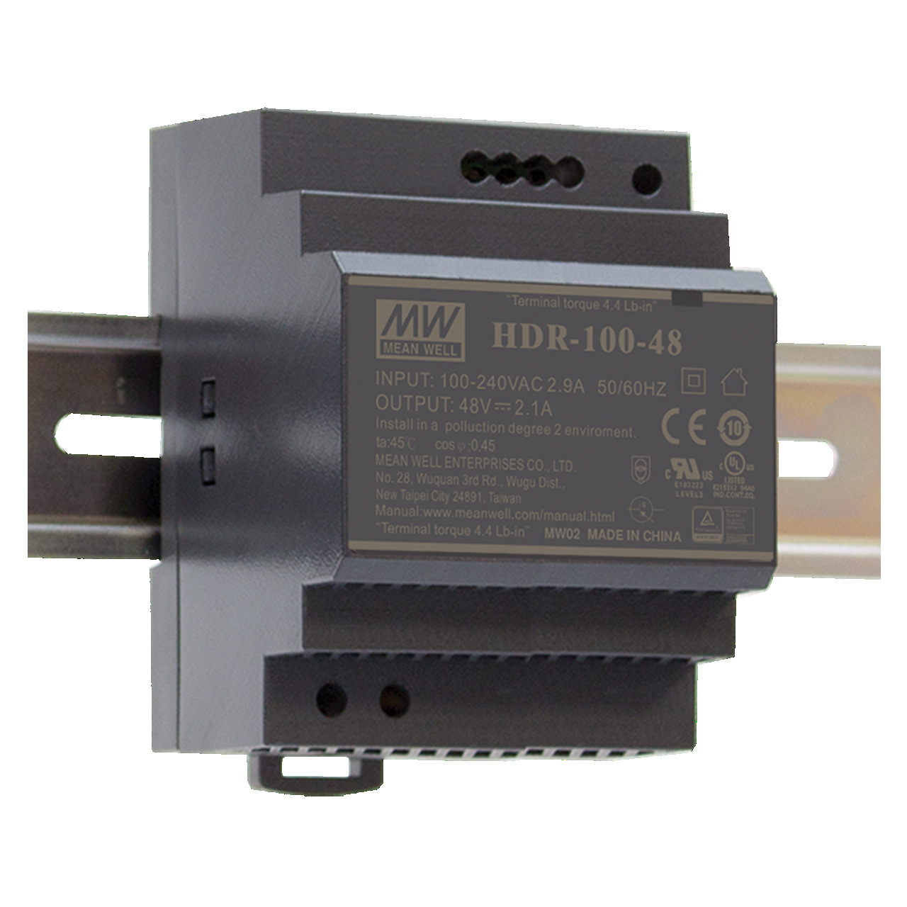 Mean Well Hutschienennetzteil HDR-100-12 12 V- 7-1 A- 85-2 W- für Smart Home und Haussteuerung unter Stromversorgung