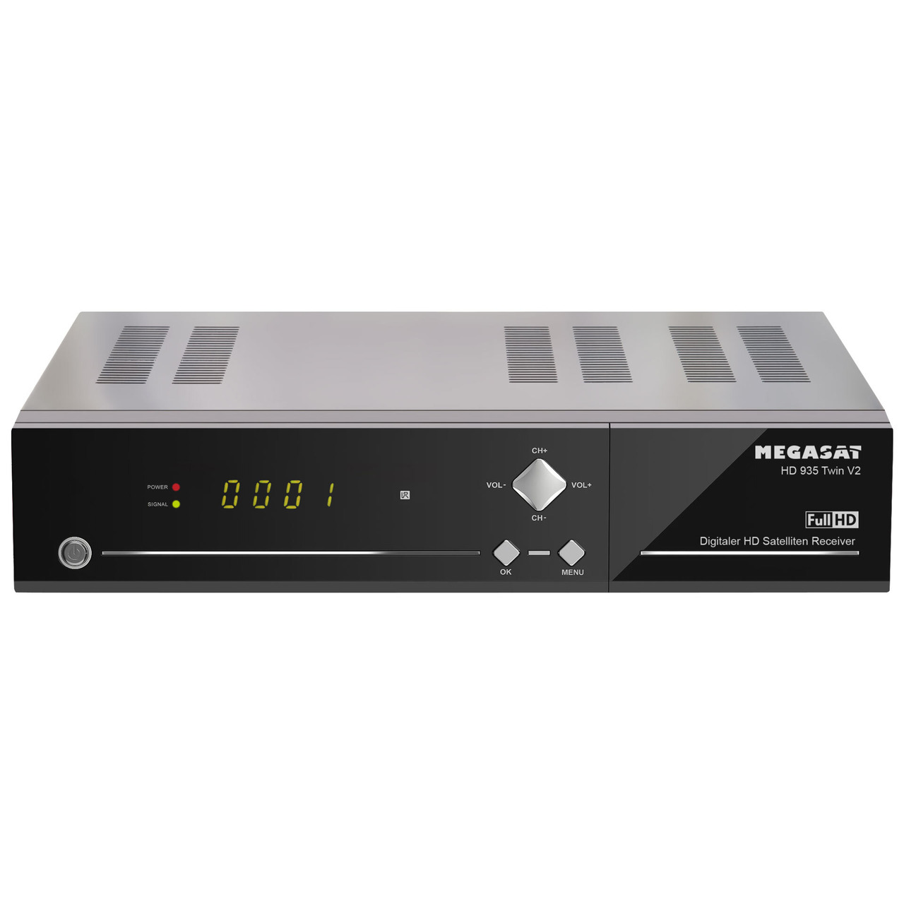 Megasat Twin-Sat-Receiver HD 935 Twin V2- mit 2-5-Festplatteneinschub- 1080p-Full-HD- App-Steuerung unter Multimedia