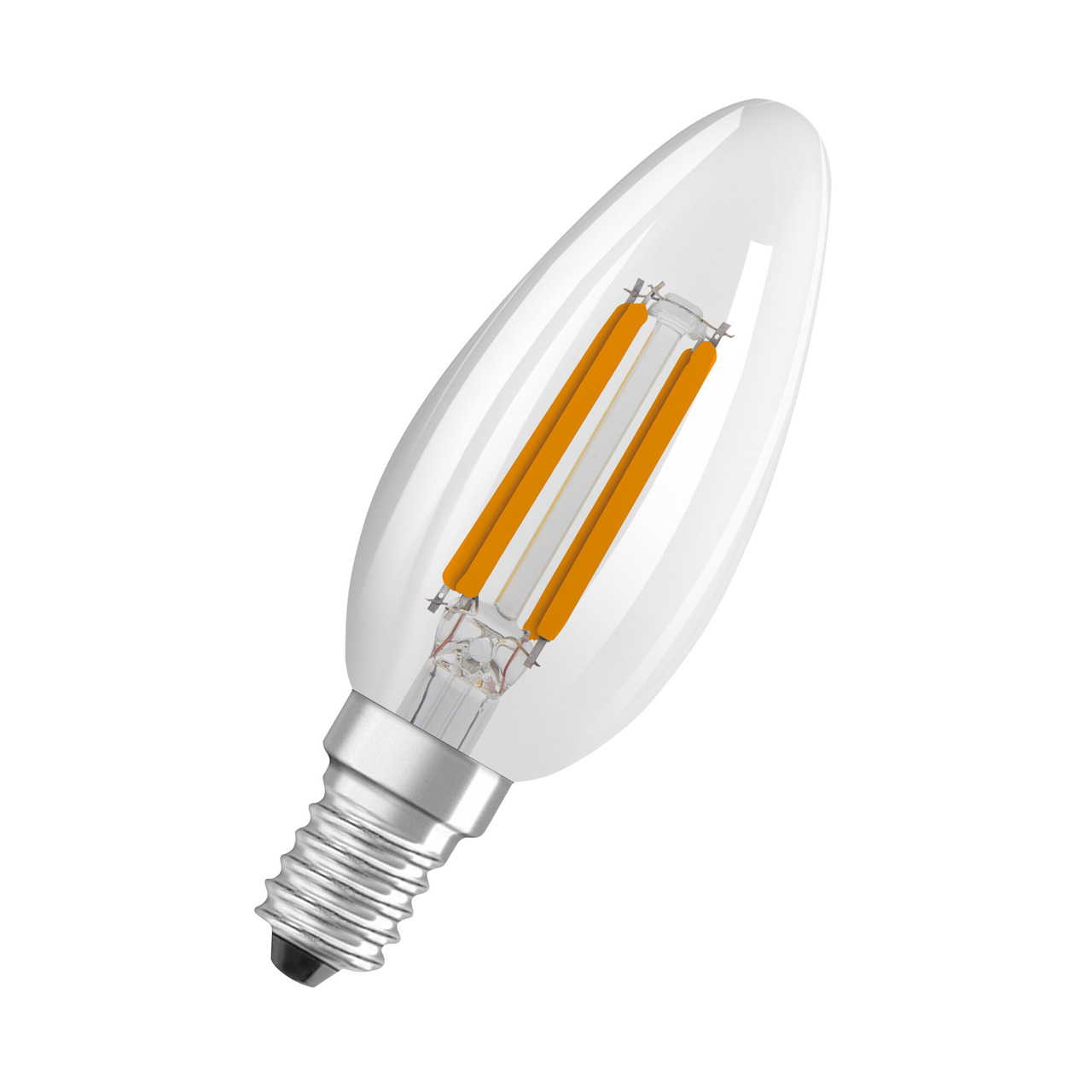 OSRAM Hocheffiziente 2-5-W-LED-Kerzenlampe STAR- E14- 470 lm- 2700 K- 188 lm-W- FIL- EEK B unter Beleuchtung