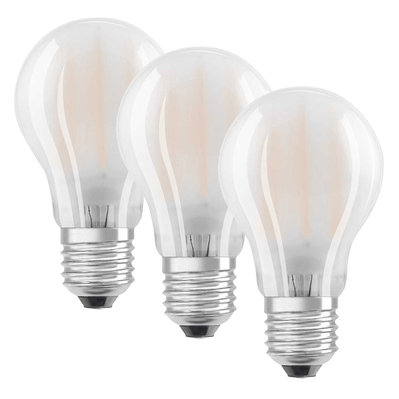 OSRAM LED PROMO  3er Set 6-5-W-Filament-LED-Lampe E27- warmweiss- matt
