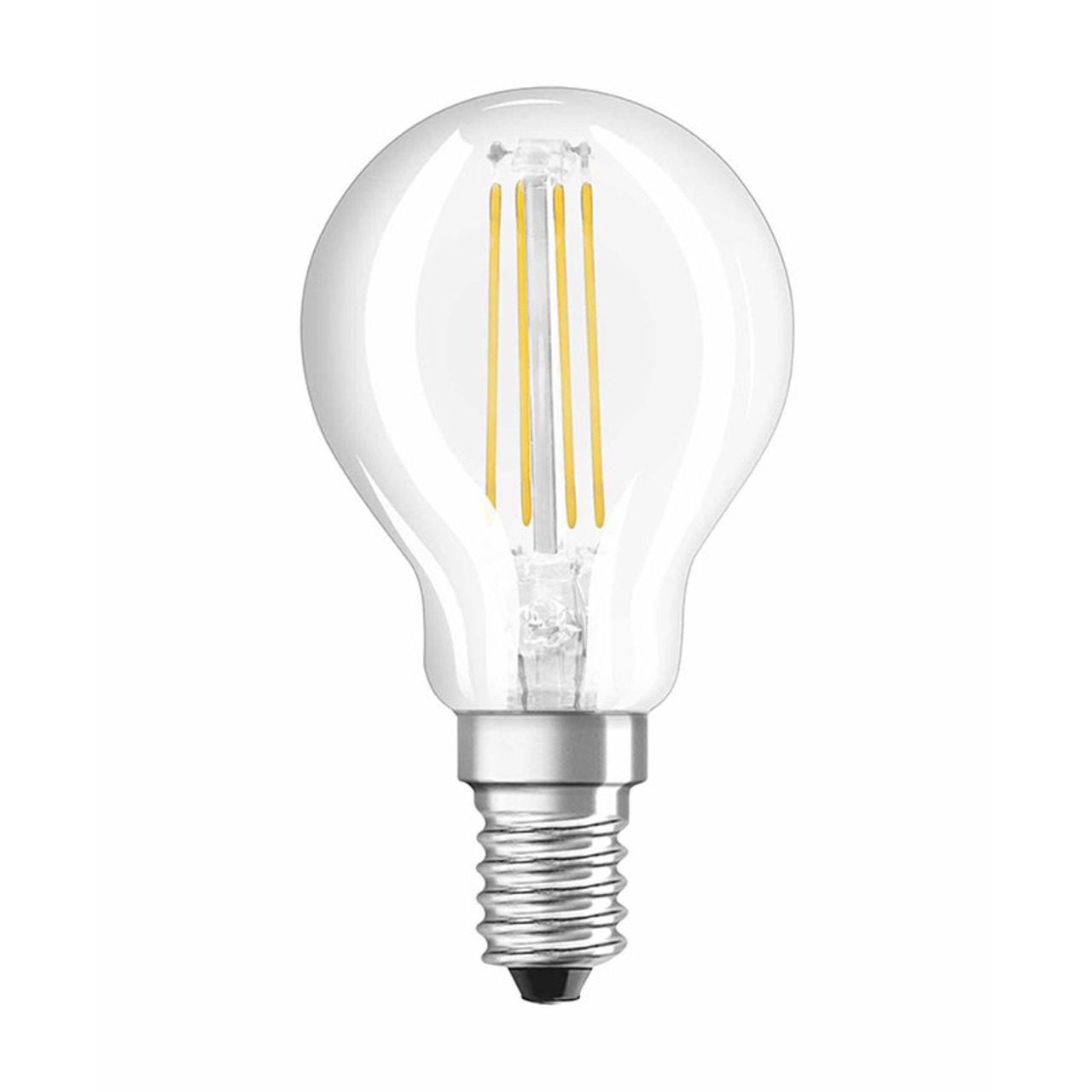 OSRAM LED RETROFIT 4-W-Filament-LED-Tropfenlampe- E14- klar- warmweiss unter Beleuchtung
