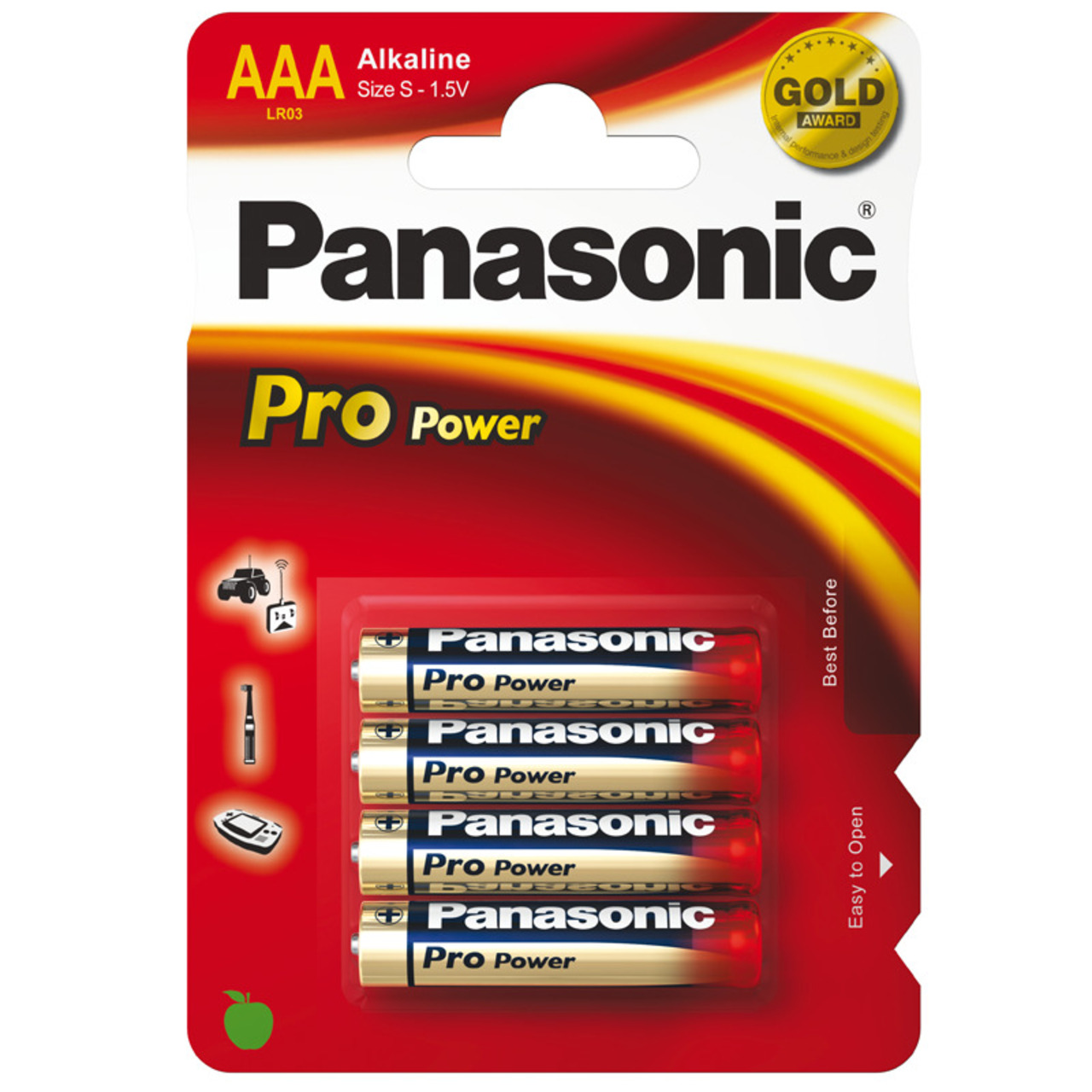 Panasonic Pro Power Alkaline Batterie Micro AAA- 4er Pack