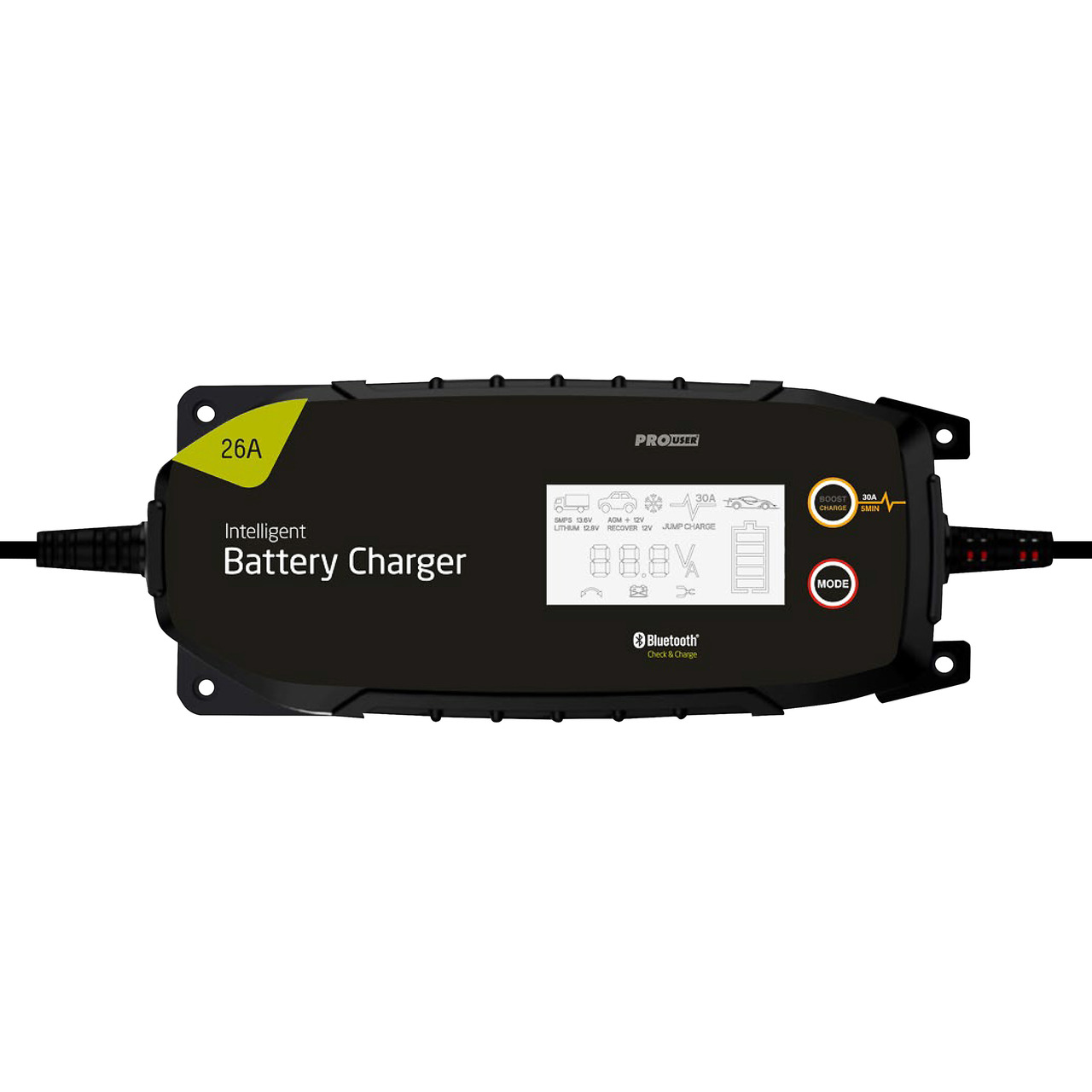 ProUser Kfz-Batterieladegert IBC26000B- 12-24 V- max- 26 A- Bluetooth-Funktion- IP65 unter KFZ